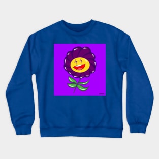 Morado sunflower ecopop Crewneck Sweatshirt